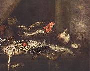 BEYEREN, Abraham van Still-life with Fishes oil on canvas